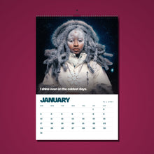 Load image into Gallery viewer, January page with the affirmation I shine even on the coldest days