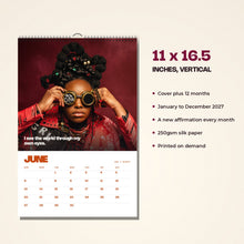 Load image into Gallery viewer, Calendar size and details, 11 x 16.5 inches