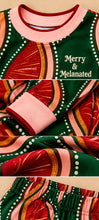 Load image into Gallery viewer, Merry &amp; Melanated print pajama set, photo 3