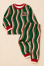 Load image into Gallery viewer, Merry &amp; Melanated stripe pajama set, photo 1